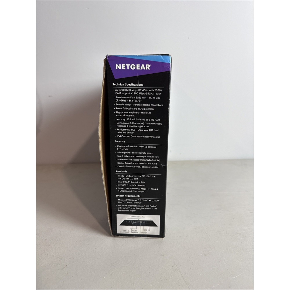 NETGEAR Nighthawk R7000 Smart WiFi Wireless Router AC1900 Gaming Streaming - Picture 16 of 16